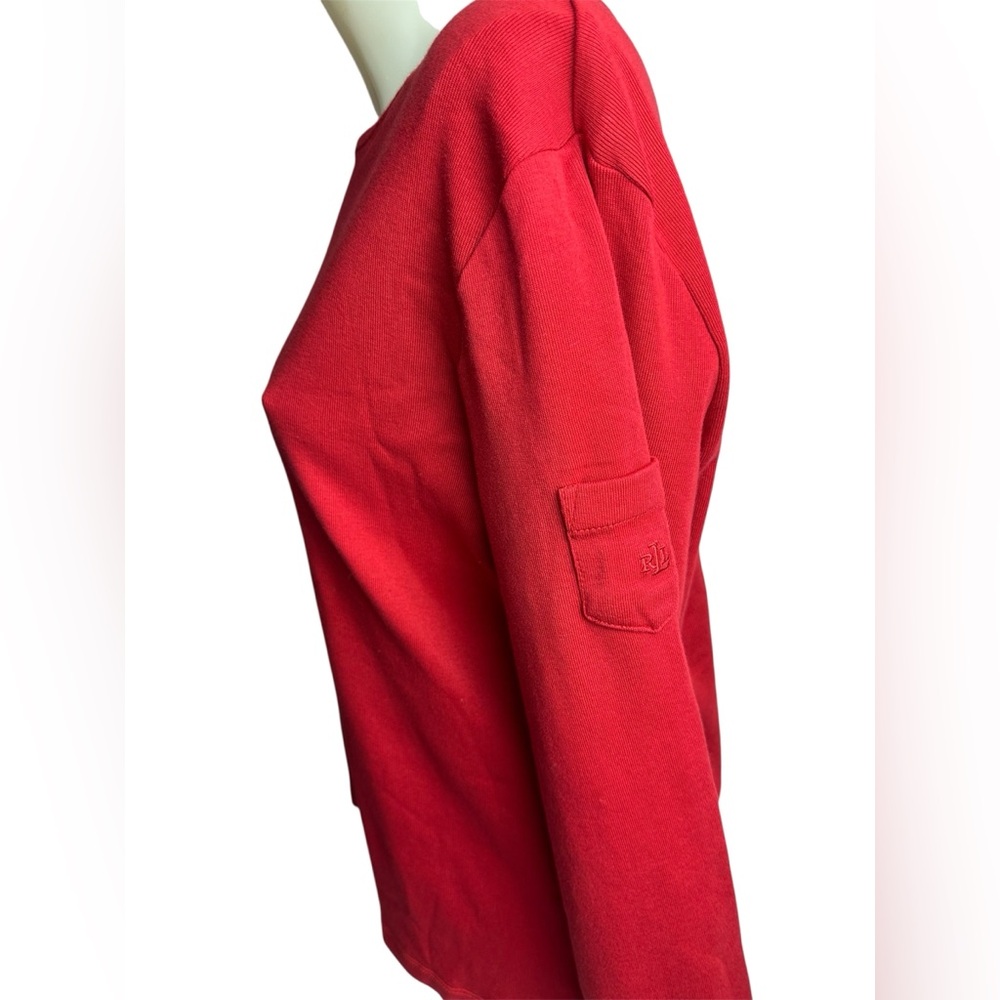 Lauren Ralph Lauren Bold Red Long Sleeve L/XL